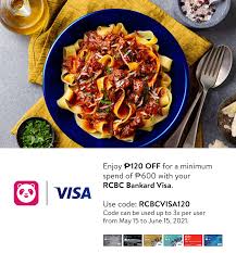 For citi cardholders new to foodpanda only: 120 Off At Foodpanda Rcbc Bankard
