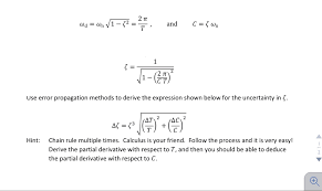 Types of angles acute obtuse right worksheets from calculus worksheets. Use Error Propagation Methods To Derive The Expres Chegg Com