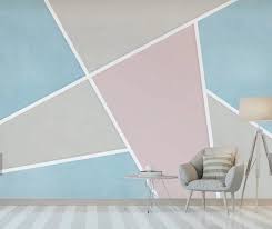 3d Minimalist Single Color Abstract Color Block Wallpaper Removable Self Adhesive Wallpaper Wall Mural Vintage Art Peel And Stick Bedroom Wall Paint Bedroom Wall Designs Geometric Wall Paint