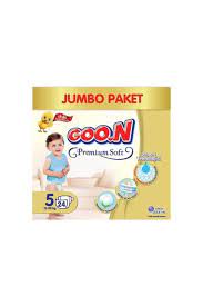 goo n goon premium soft bebek bezi 5 beden jumbo paket 24 adet fiyati yorumlari trendyol