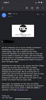 Check spelling or type a new query. Tsc Giving 25 Gift Card For Cancelled Ps5 Preorders Videogamedealscanada