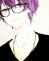 There are some extremely popular purple hair anime. The Cheshire Cat Bnha X Op Male Reader Anime Purple Hair Anime Anime Guys With Glasses