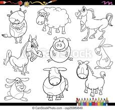 945 farm animal coloring book products are offered for sale by suppliers on alibaba.com, of which book printing accounts for 1%, paper & paperboard there are 159 suppliers who sells farm animal coloring book on alibaba.com, mainly located in asia. Farm Animals Coloring Page Coloring Book Cartoon Illustration Set Of Funny Farm Animals Characters Canstock