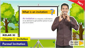 Dear samanta we invite you to attend our meeting that will be held: Formal Invitation Bahasa Inggris Kelas 11 Youtube