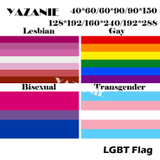 The flags also give communities a sense of pride. Yazanie Lgbt Flag 128 192cm 160 240cm 192 288cm Lesbian Gay Bisexual Transgender Pride Flags And Banners Small Rainbow Flag Big Flags Banners Accessories Aliexpress