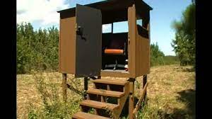 These houses provide a comfortable means of stand hunting for deer and even turkeys. Deer Shooting House Design