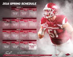 John mcdonnell field (outdoor t&f). 2016 Arkansas Razorbacks Spring Schedule On Behance