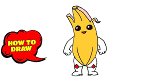 How To Draw Peely Fortnite Step By Step Online Art Tutorials Skin Drawing Drawings