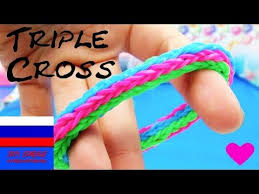 как плести браслеты из резинок на станке рыбий хвост Braslet Iz Rezinok Bez Stanka Trojnoj Rybij Hvost Rainbow Loom Russkij Youtube Braslety Ryba Pletenie