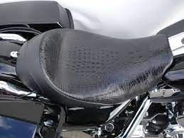 Alligator Motorcycle Seats And Faux Gator Seats For Harley Davidsons Or Honda Vtx Bikes Motorcycle Seats Motorcycle Harley Davidson