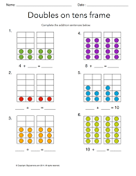 Choose and write ten sentences from the chart: Grade 1 Free Common Core Math Worksheets Biglearners
