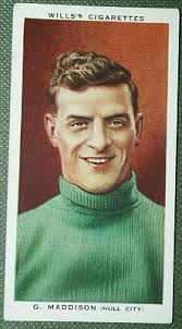 HULL CITY FC Maddison Vintage 1930's Football Card EE03M
