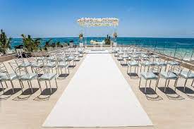 Perfect Ocean View For Your Wedding At Breahlessrivieracancun Ocean View Wedding Riviera Cancun Wedding Destination Wedding Caribbean