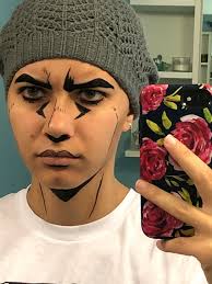 This jojo makeup brush set contains a variety of practical and portable design brushes, creating a perfect face makeup tool that can meet your basic needs. Fanart I Tested Out Mista Makeup Forgive The Awkward Photo Stardustcrusaders Anime Cosplay Makeup Cosplay Makeup Tutorial Anime Makeup