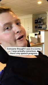 After Locked In Syndrome, I went from being completely non verbal to  communicating with eye blink, then using a letter board, making baby  sounds, and now—talking. Watch to the end to see how much my ...