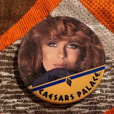 1980 NOS CAESAR'S PALACE Hotel Las Vegas Casino Ann Margaret BUTTON Pinback  Pin