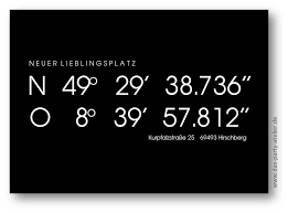 A gcs can give positions: Postkarte Koordinaten Ii Www Das Party Atelier De