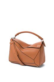 Designer trends · free returns · new arrivals · financing with affirm Large Puzzle Bag In Classic Calfskin Tan Loewe