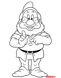 Snow White And The Seven Dwarfs Coloring Pages 4 Disneyclips Com