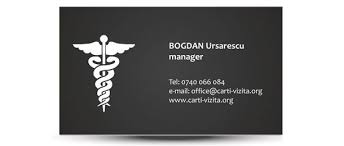 Modele Carti De Vizita Medic Doctor 07 Carti Vizita Org Visiting Card Models Visiting Cards Business Cards