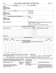 The pdf document includes space at the top to include an invoice number and bill of lading date. 77 Printable Bill Of Lading Form Templates Fillable Samples In Pdf Word To Download Pdffiller