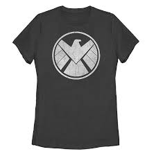 Maybe you would like to learn more about one of these? Juniors Marvel Distressed Shield Logo Tee