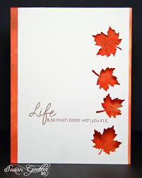 Maybe you would like to learn more about one of these? Handmade Greeting Card By Susan Goetter Autumn Theme Clean And Simple Main Panel Popped Up M Fall Cards Cards Handmade Greeting Cards Handmade