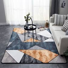 Crystal Velvet Geometric Style Non Slip Carpet Living Room Carpet Rugs On Carpet Carpet Pricing
