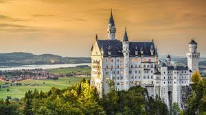 Neuschwanstein castle, bavaria, germany ~castle combe~ the marienburg, one of the most beautiful castles in germany. Wallpaper Neuschwanstein Castle Dusk Germany 3840x2160 Uhd 4k Picture Image