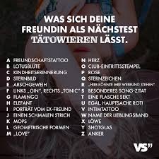 Visual Statements Was Sich Deine Freundin Als Nachstest Tatowieren Lasst Visual Statements Lustige Spruche Statements