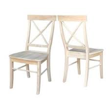 International Concepts Unfinished Wood X Back Dining Chair Set Of 2 C 613p The Home Depot In 2020 Dining Chairs Cheap Dining Chairs Oversized Chair Living Room