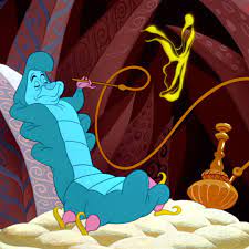 The caterpillar and alice looked at each other for some time in silence: Alice In Wonderland Characters Alice In Wonderland Cartoon Caterpillar Alice In Wonderland
