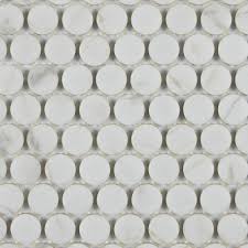 See more ideas about penny tile, diy, penny. Mohawk Ristoria Calacatta Gold 11 X 13 Glazed Ceramic Penny Round Mosaic Tile At Menards