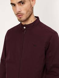 Buy max Mock Collar Pure Cotton Bomber Jacket