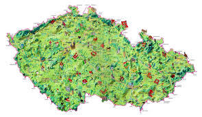 Mapa satelital de república checa: Mapa Turistico De La Republica Checa Republica Checa Europa Mapas Del Mundo