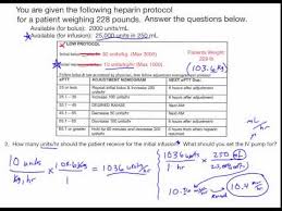 Videos Matching Nursing Math Heparin Drip And Heparin