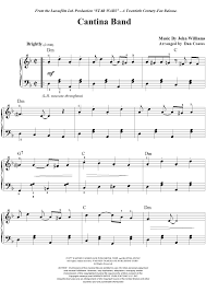 Klaviatur mit noten | musik, noten klavier und noten / wer in klaviernoten schaut, der findet in der rege. Cantina Band Sheet Music Preview Page 1 Saxophon Noten Klaviernoten Klarinette Noten