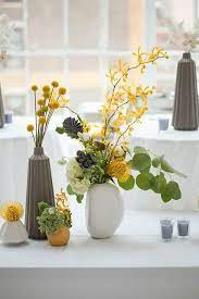 The Glamorous Housewife Craspedia Aka Billy Balls Wedding Reception Centerpieces Floral Arrangements Flower Arrangements