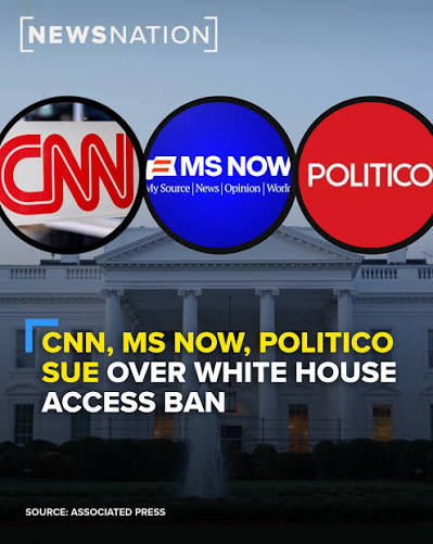 The media outlets CNN, MS NOW and Politico said they've notified the Trump administration that they're filing a First Amendment lawsuit over being denied White House access. MORE: https://tinyurl.com/6dbj68fn