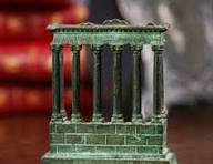 Rare Solid Bronze Model Temple of Saturn Antique Grand Tour ...