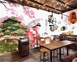 Wall decals japan japanese oriental food sushi restaurant shop window for kitchen sticker waterproof livingroom decor dw10066. 3dbeibehang Custom Wallpaper Fashion Japan Tour Japanese Food Sushi Restaurant Background Wall Decoration Wallpaper Mural Wall Wallpapers Aliexpress