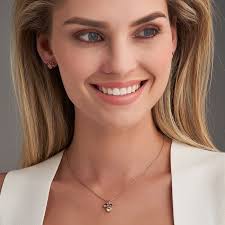 Petite Coloured Stone Trio Pendant In 18K Rose Gold