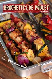 Recette Des Brochette De Poulet A La Sauce Bbq Rhum Vieux Brochette Poulet Filet Poulet Recettes De Cuisine