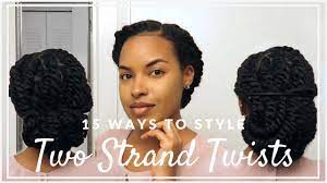 15 Ways To Style Two Strand Twists For Work School Or Special Event Natural Hair Youtube Natural Hair Styles Twist Hairstyles Twist Ponytail