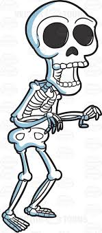 A Skeleton Trying To Scare People Cartoon Clip Art Skeleton King Stock Art