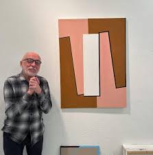 Gary Stephan and his beautiful new painting, today at his studio! Gary was  my mentor in grad school and is one of my favorite people in the world!  Thanks for having me @