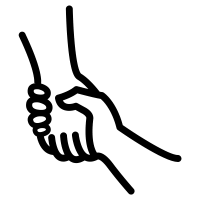 Helping Hand Free Downloadable Vector Icon Helping Hands Logo Hands Icon Hand Logo