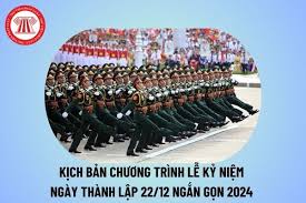 Kịch bản chương trình lễ kỷ niệm ngày thành lập 22 12 ngắn gọn? Kịch bản