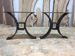 Timber Beam Coffee Table Base Ohiowoodlands Table Legs Metal Table Legs Table Legs Wood Slab Table