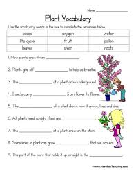 Science is an area of study which involves anything and everything in the entire universe. Plants Worksheets Have Fun Teaching
